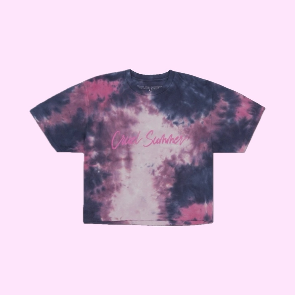 Taylor Swift Lover Cruel Summer Crop Tie Dye T Shirt